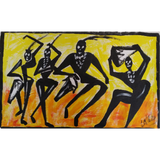 African Drummers (abstract) Painting
