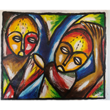 Africans in meditation (abstract)