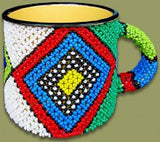 Beaded Tin Mug