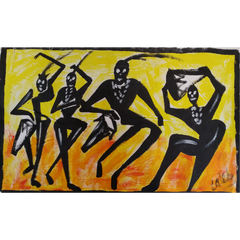 African Drummers (abstract) Painting