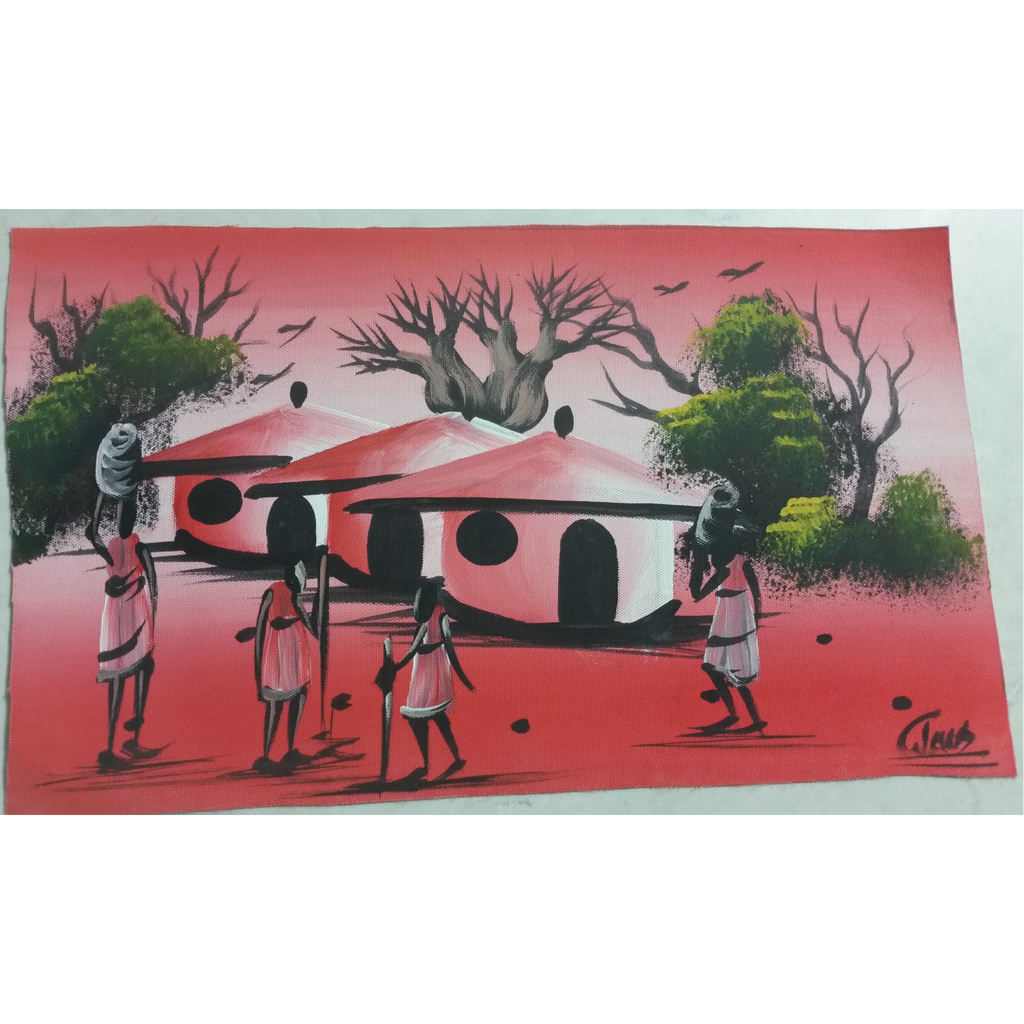 African village Life Original Paintings