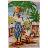 Typical African Woman's Painting